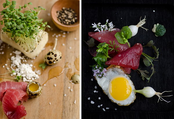 sushi, oeuf, caille,sel, food photography